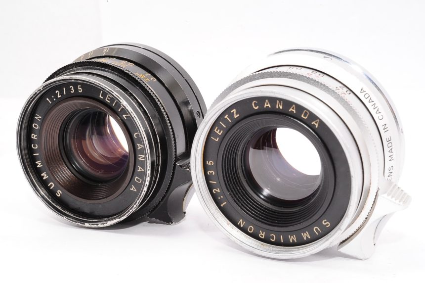 白と黒の8枚玉】ライカ ズミクロン 第一世代 8枚玉 (Leica Summicron 